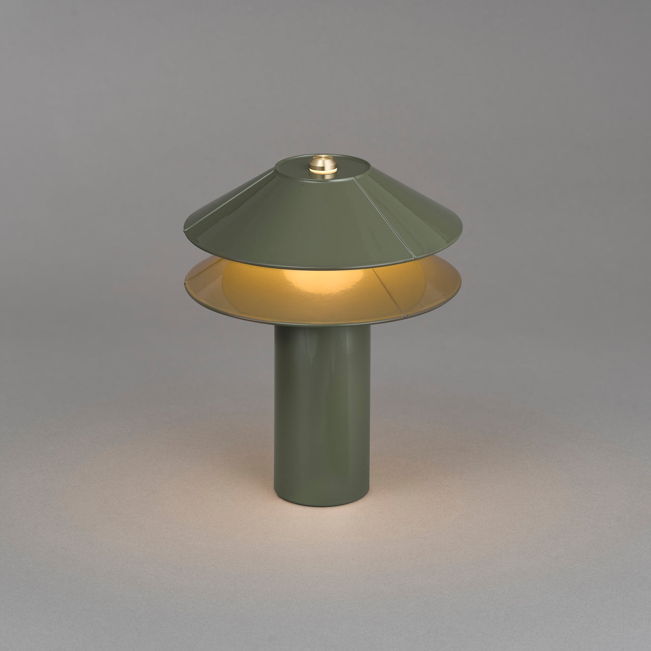 2SHADES _ Portable Table Lamp _ Olive Green