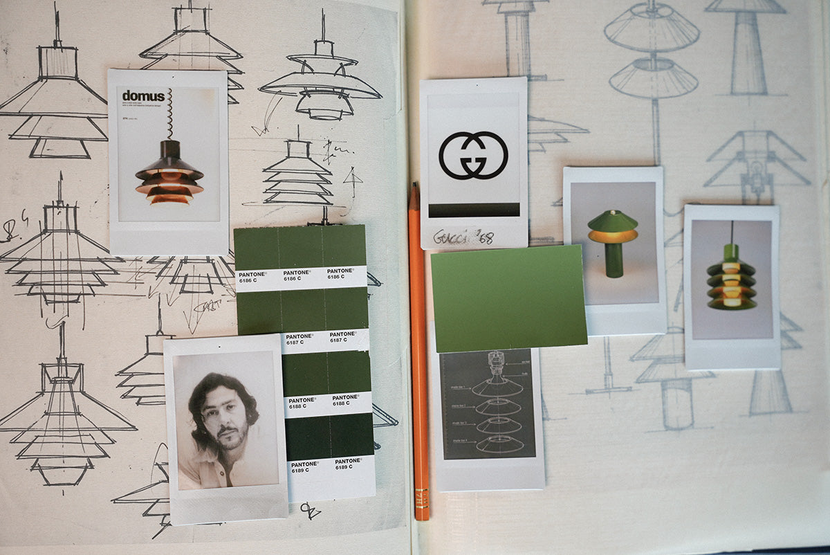 A lighting range drawn from the sketchbooks of Marcello Minale - an idea first put to paper in 1969 and never realised. Reimagined by Massimo Minale in 2026 to cast both a functional task light and a warm glow through your home.